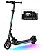 SmooSat E9 PRO Scooter elettrico per bambini, luci arcobaleno colorate, display a LED visibile, velocità e altezza regolabili, scooter elettrico pieghevole e leggero, per bambini dagli 8 anni in su