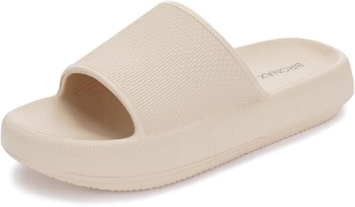 BRONAX Pillow Slippers for Women and Men | House Slides Shower Sa...