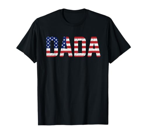 USA Patriotic Dada American Flag Design 4th of July Dada T-Shirt