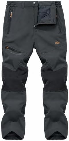 MAGCOMSEN Herren Outdoor Softshellhose Warm Gefüttert Winter Cargo Hose Taktische Combat Jagdhose Verdickt Armee für Camping Angeln Trekking