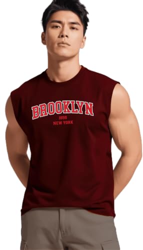 Image of JUARI BE A GENTLEMAN Men's Sleeveless Tank Top Premium Cotton Blend Muscle Fit Gym Vest | Casual Summer Shirt | Breathable & Lightweight Fitness Wear for Gym, Running & Daily Use