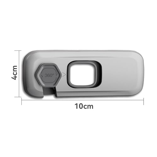 ECVV Child Proof Refrigerator Lock Child Safety Lock Baby Safety Freezer Door Lock Anti Pinch Drawer Lock for Fridges, Cabinets, Drawers, Doors and More (Grey)