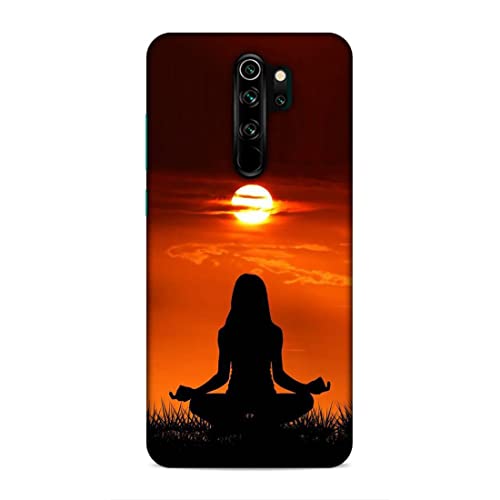 Image of Printed Mobile Back Hard Case Cover for Xiaomi Redmi Note 8 Pro | Meditation, Sunrise, Shadow, Sunset A-2203