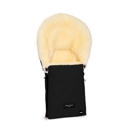 Image of Werner Christ Baby Sheepskin footmuff Oslo Luxe for carrycot - Winter footmuff Made of Medical Fur (from 0 to 6 Months) for carrycot, Infant Carrier, Stroller
