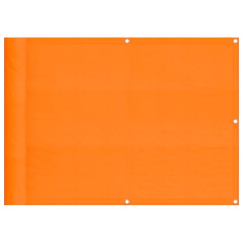 vidaXL Balkon-Sichtschutz Orange 75x800 cm 100% Polyester-Oxford, Balkonsichtschutz, Balkonbespannung, Balkon Windschutz, Sichtschutz
