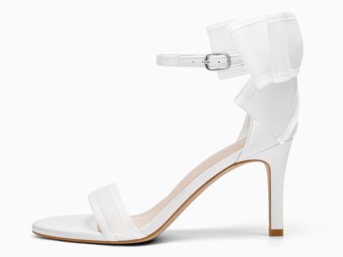 Image of Coutgo Women's Open Toe Ankle Strap High Heel Sandals
