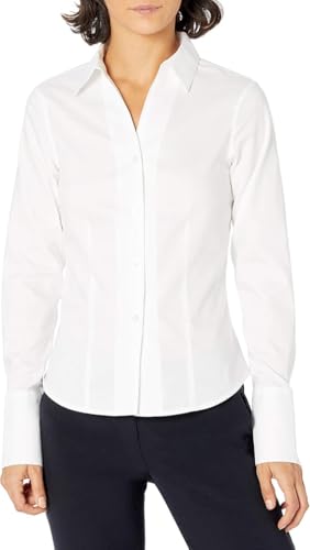 Calvin Klein Women's Long Sleeve Wrinkle Free Non-Iron Shirt