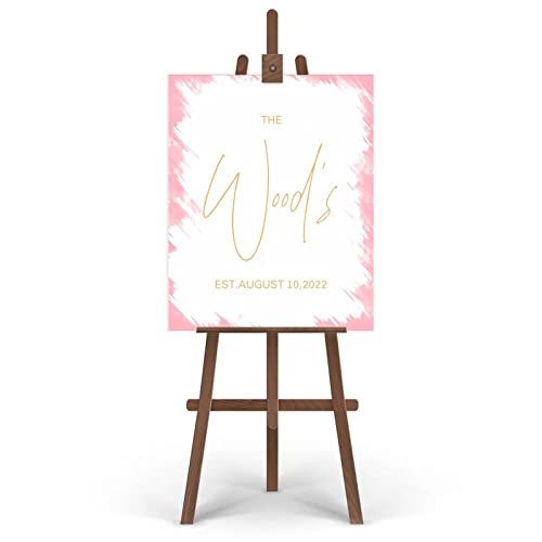 Panneau calligraphie mariée marié pour table d'honneur sans défaut