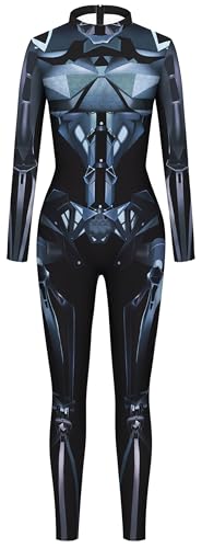 Combinaison squelette 3D Halloween femme combinaison moulante chic
