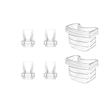 TOVVILD Duckbill Valve Silicone Diaphragm 4pcs, Suitable for S21/S23/S18 Wearable Breast Pump, Compa
