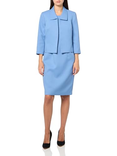 LE Suit Missy Jacket/Dress Suit, Pale Blue, 12P