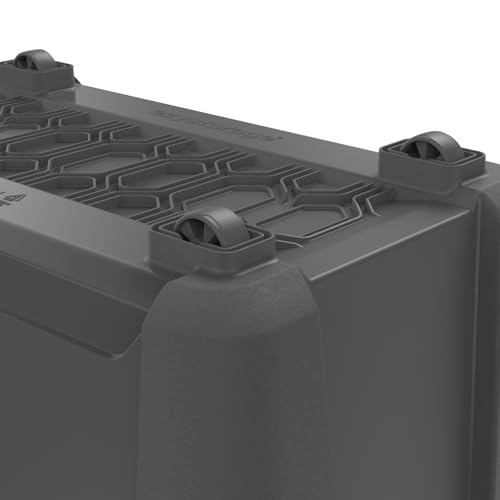 Kreher® Lagerbox Bunker Tough Aufbewahrungsbox mit Deckel und Silikondichtung (IP67/IPX7). Aus robustem Kunststoff in verschiedenen Größen. Ideal für feuchte Räume, Keller, Garage, Camping uvm. (55L)