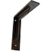 Ekena Millwork BKTMST Steel Bracket Stockport, 2"W x 8"D x 8"H, Antiqued Bronze