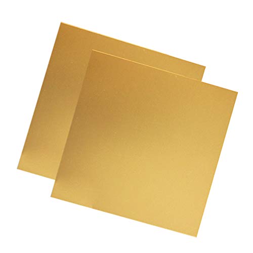 Feuille de laiton 2mm d'épaisseur pour découpe précise et bricolage de métaux