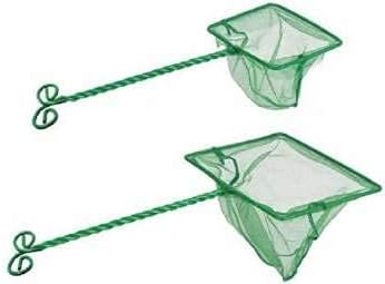 Kapoor Pets Fish Tank Nylon Net Aquarium Fish Net (Size - 6 INCH NET 1 PC + 12 INCH NET 1 PC)