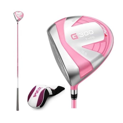 #1 Wooden Club for Left Hand Ladies Golfers, High Rebound Women's Lefthanded Fairway Woods Golf Driver, Golf Club Wood (Left,Pink,#1 wood)
