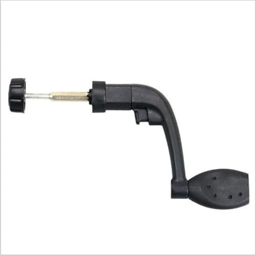2 Stück Black Universal Kunststoff Power Handle Angeln Rollen Crank Rock Arm Spinning Wheel Grasp Wirbel Takelendstück und Zubehör