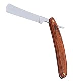 Rasoir en acier - rasoir droit classique, pour un rasage facile, rasoir droit