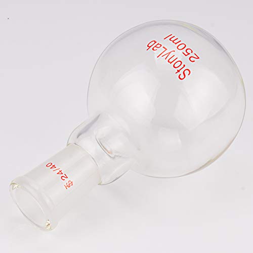 Stonylab US-FBF-1NECK-GLASS-250ML Glass 250Ml Heavy Wall Single Neck Flat Bottom Boiling Flask thumb #6