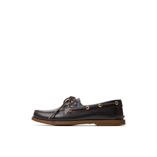 Sperry Auténtico Zapato náutico Original de 2 Ojales para Hombre, Amaretto, 10 Wide
