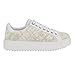 Guess Women's DENESA Sneaker, Ivory/White 154, 7