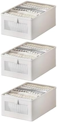 Wardrobe Organizer for Clothes, Fabric, 3 Pieces Folding Storage ...