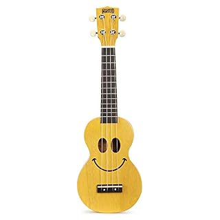 Mahalo Ukulélé U-SMILE-TBS Soprano Creme Mate Translucide + housse - Les Beatles, Paul McCartney, John Lennon, RIngo Starr, George Harrison