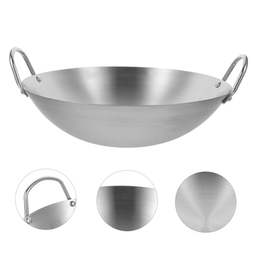 Wok grueso con dos asas, apto para cocina eléctrica e inducción miniatura 4