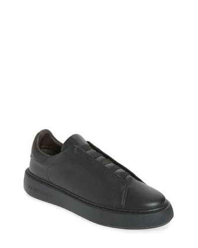 Bruno Magli Mens Lisbon Suede Sneakers Black/Black 9.5