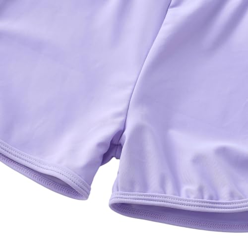 Image of UMELOK Girl Rash Guard Swimsuit 2-Pieces Long Sleeve Bathing Suit 4-12Years | Kids Swimwear Sets,UPF 50+ Sun Protection,Soft And Comfortable Fabric,Swimming Pool,Beach