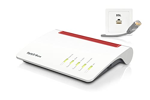 Impianto telefonico per Internet e rete fissa con fax to mail e Voice to mail, stazione base DECT integrata per fino a 6 telefoni cordless, Porte e analogico per telefoni ISDN