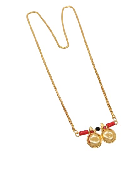 Women gold plated Stylish Mangalsutra chain (*HAR-ONLY VATI BOX CHAIN30-_100353)-image-19