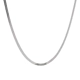 NINMQCFVG Cuello de collar de collar de acero inoxidable plateado chapado en plata minimalista minimalista impermeable de 4mm de 4mm