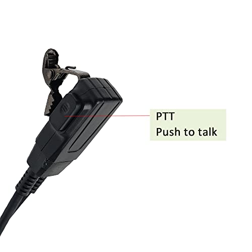 Image of Walkie Talkie Acoustic Tube Earpiece Headset with PTT Mic for Yaesu Vertex Standard VX-261 VX-230 VX-231 VX-298 VX-350 VX-351 VX-180 EVX-531 2 Way Radio 4Pack