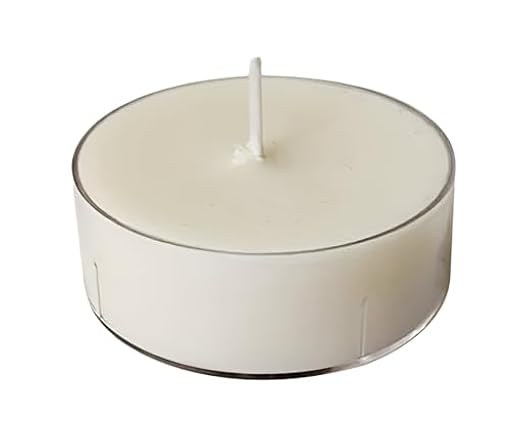 Juego de 12 velas grandes con copa transparente – Cera vegetal color marfil – Duración 10 horas – Diámetro 5,7 cm – Cereria Di Giorgio | Ya disponible en tu tienda friki favorita! En mundofriki.es!