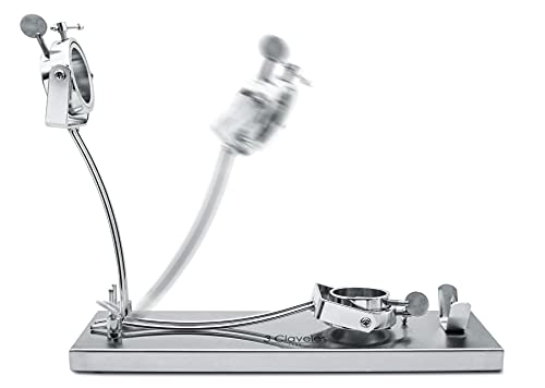 Support à jambon 3 claveles pivotant rabattable - base en acier - ferrures en métal - tournant - pliable.