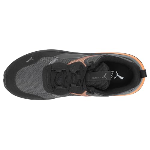 PUMA Mens Supertec Lace Up Sneakers Shoes Casual - Black, Orange4