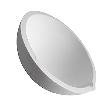 1pc Round Evaporating Dish High Temperature Resistant Porcelain Laboratory Container Spout for Evaporation and Concentration of Liquids for Classroom Use