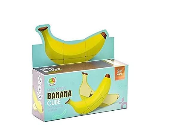 K N Smooth Banana Cube 3D Puzzle (Funny/Creative/challenging) Stckerless Fruit Shape Puzzle Cube for Kids/Adult/Boys/Girls (Yellow - Pack of 1) (Triangle) (B0D1VNRNCG) Amazon Price History, Amazon Price Tracker