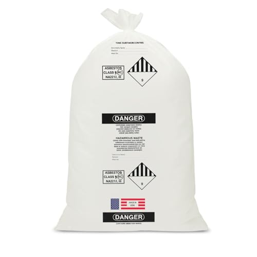 6 Mil Asbestos Disposal Bags, 33