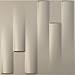 Ekena Millwork 19 5/8"W x 19 5/8"H Hamilton EnduraWall Decorative 3D Wall Panel, Metallic Silver (Covers 2.67 Sq. Ft.