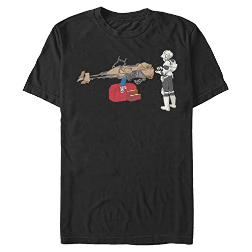 T-shirt Star Wars Trooper Ride fini les hauts geeks mal coupés
