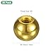 M METERXITY 20-Pack Threaded Ball Nut Knobs, M4x9mm Carbon Steel Female Thread Ball Nut Cap for Lighting Fixtures/Machinery/DIY, Round Solid Screw Cap Cover [Electrophoretic Gold]