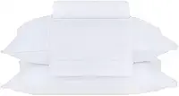 Buddemeyer Jogo de Cama Casal Percal 180 Fios Basic Percalle 100% Algodão Penteado Branco 4 peças
