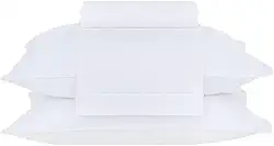 Buddemeyer Jogo de Cama Casal Percal 180 Fios Basic Percalle 100% Algodão Penteado Branco 4 peças