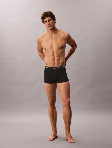 Image of White Solid Mid Rise Trunks - Pack of 3
