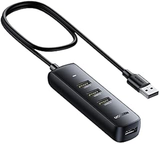 UGREEN USB Hub 3.0, 4 Port USB Extender with 1M Long Cable, 5Gbps High Speed Ultra Slim Hub Compatible with PS5, PS4, Xbox, Laptop, PC, MacBook Pro/Air, iMac, USB Flash Drive, HDD, Keyboard, Mouse
