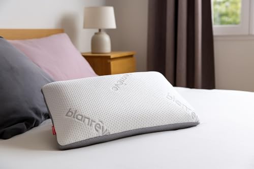 Blanrêve - Oreiller à Mémoire de Forme - Confort Ferme - 55x35 cm, Blanc