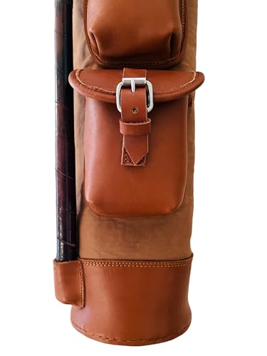 Geoffrey Vintage Tan Leather Golf Bag