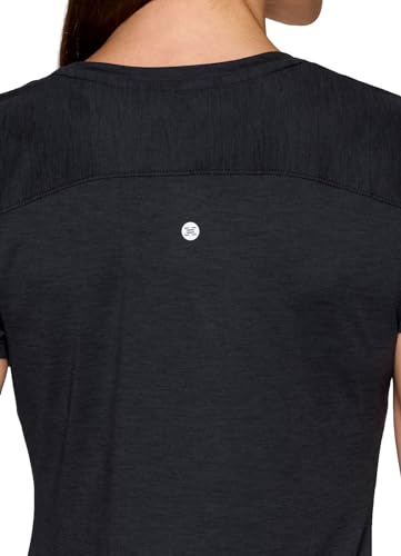 RBX Running Shirt for Women, Short Sleeve Buttery Soft Lightweight Space Dye V-Neck T-Shirt4